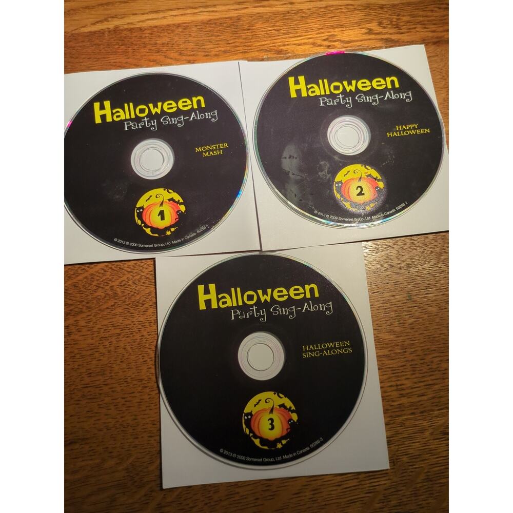 Halloween Party Sing Along Three-disc Set Discs Only
